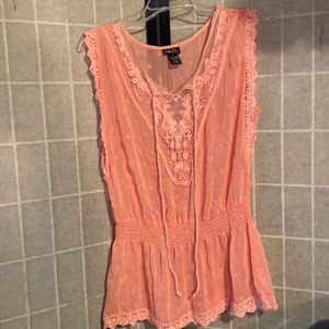 Sheer Sleeveless blouse